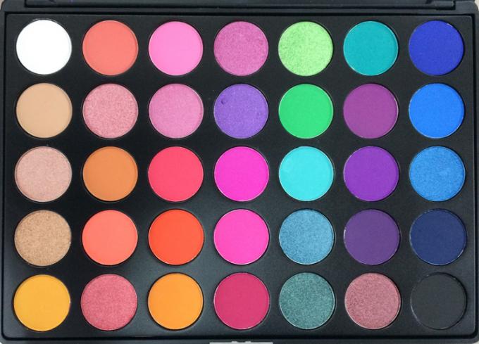 Creative Fashion Eye Makeup Eyeshadow Platte With 35 Bright Colors For Private Label