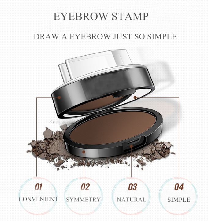 Mineral Ingredients Eyebrows Makeup Products Eyebrow Powder Stamp For Lazy Woman