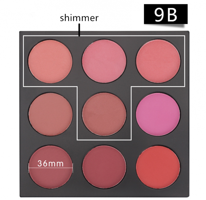 Cream Face Makeup Blush Palette Long Lasting Bright Pink Blush For Oily Skin