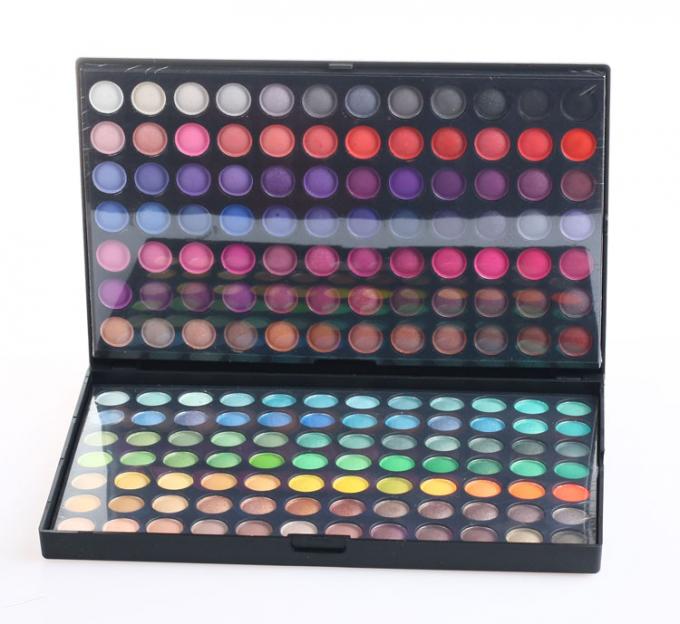 Matte And Shimmer Eyeshadow Palette Two Tiers With Mineral Material