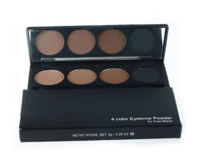 Long Lasting Smudge Proof Brow Powder With Brush , Mineral Ingredients