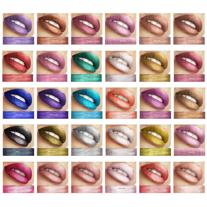 Fruit Smell Lip Makeup Products Gloss 30 Color In Stock Metallic Glitter Lipstick