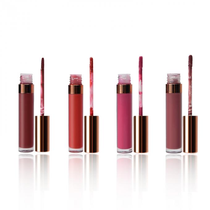 Beauty Lip Makeup Products Matte Lipgloss Easy Wear Velvet Metal Lipstick Moisturizing Cosmetics