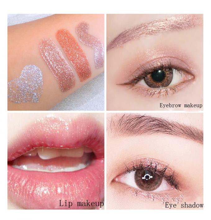 Glitter Liquid Long Lasting Metallic Eye Makeup Eyeshadow 10 Colors 3 Years Duration