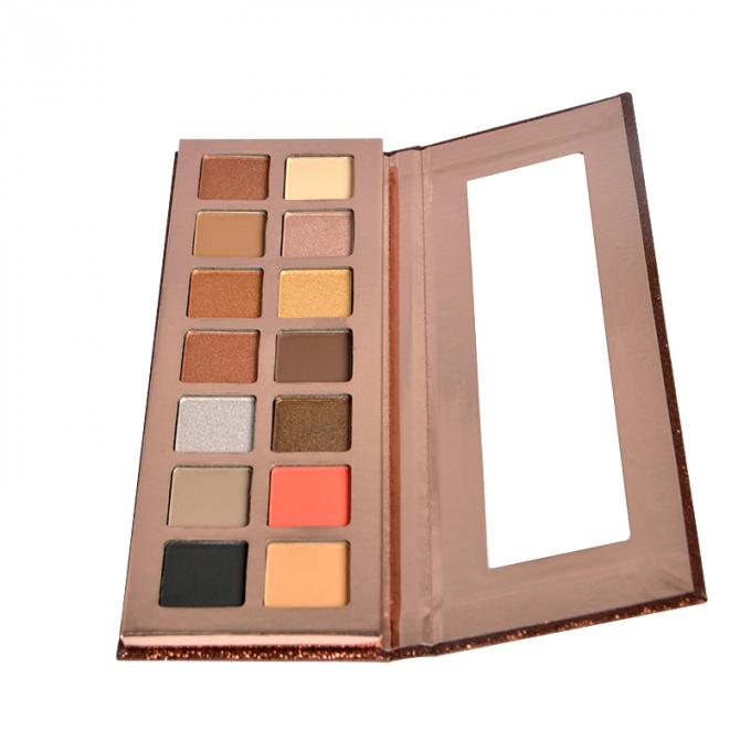 Custom Chocolate Packing Eye Makeup Eyeshadow 10 Colors High Pigment MSDS Certificated