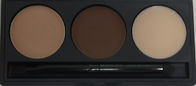 Earth Color Eyebrow Filler Powder Palette With Brush , Eyebrow Cake Powder