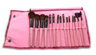 Portable Beauty Professional Brush Set 15PCS With Aluminum Ferrule