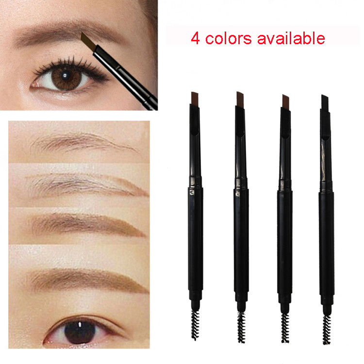 Double Ended 2 In 1 Eyebrow Pencil With Brush , Long Lasting Brow Pencil