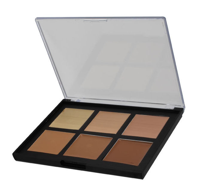 Cosmetics Matte Cream Based Concealer Makeup Products With Transparent Palette