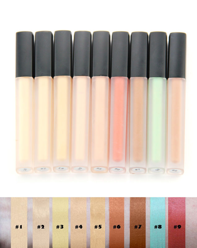 Private Label Cosmetics Mineral Makeup Liquid Concealer Long Lasting For 9 Colors