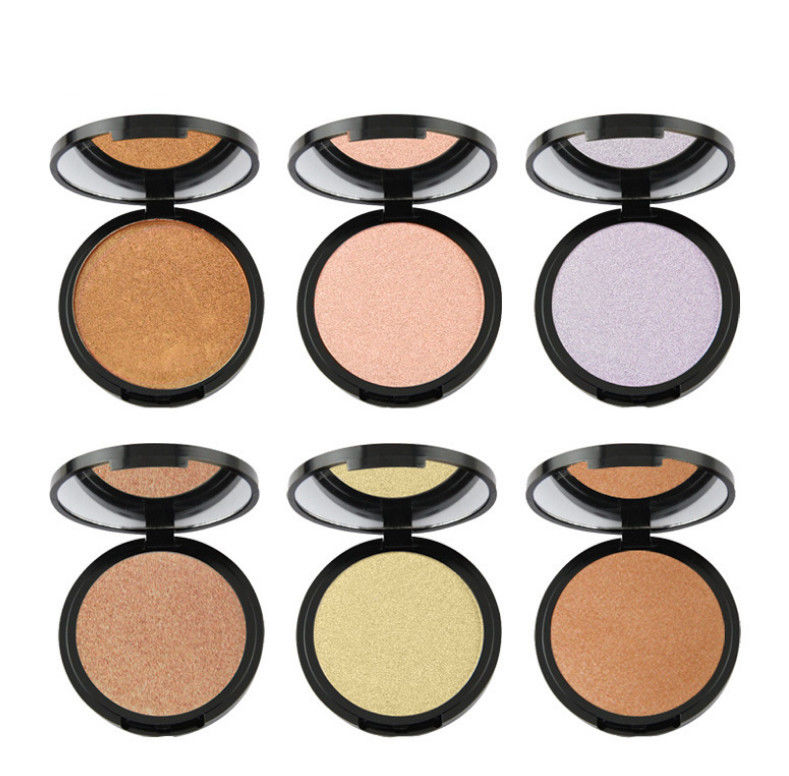 6 Color Makeup Pressed Face Makeup Highlighter , Face Highlighter Products For Brighten Skin