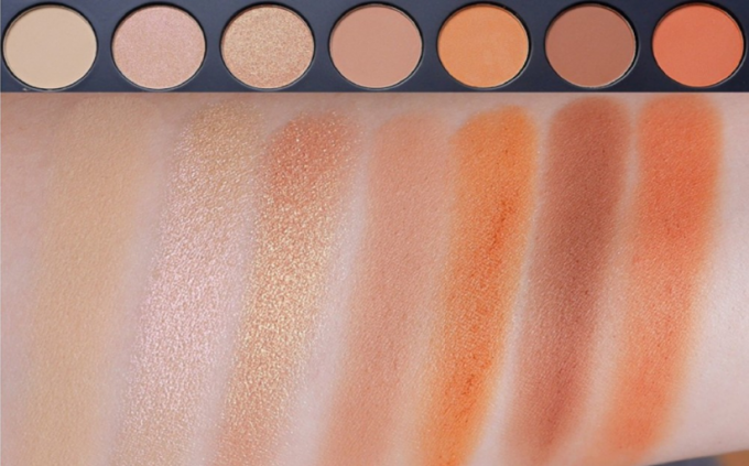 Neutral Eye Makeup Eyeshadow High Pigment Autumn Orange Toned Eyeshadow Palette