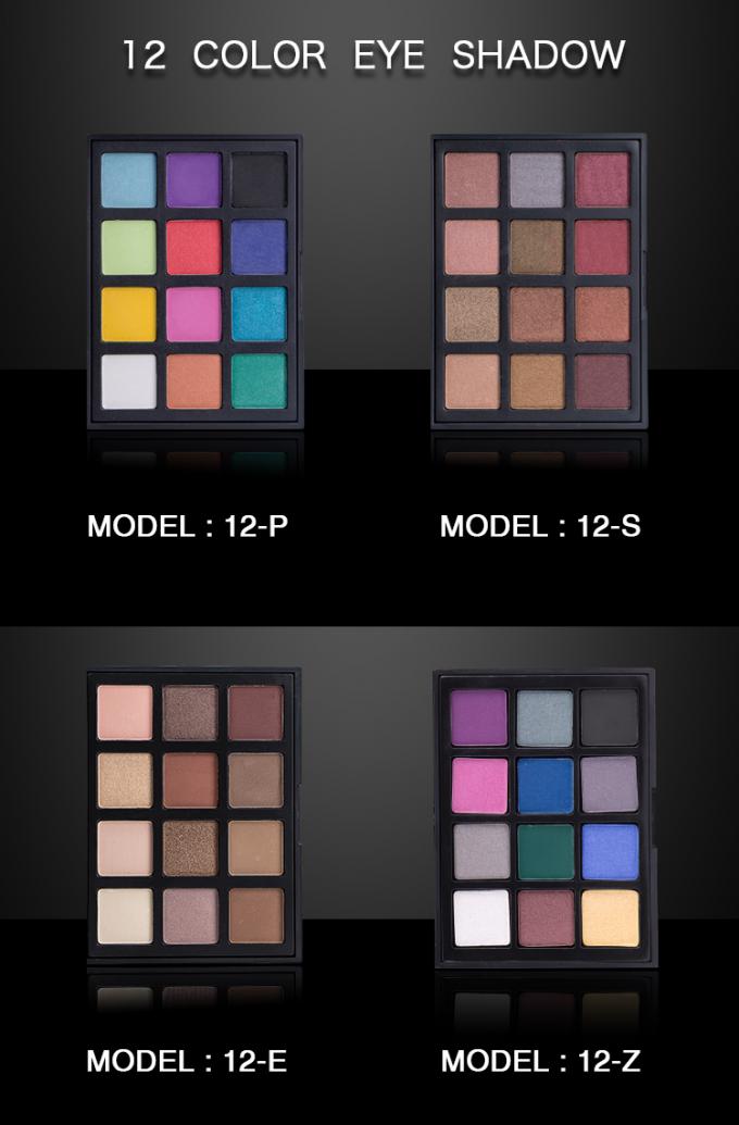 12 Color Eye Makeup Eyeshadow Private Label OEM Glitter Eyeshadow Palette