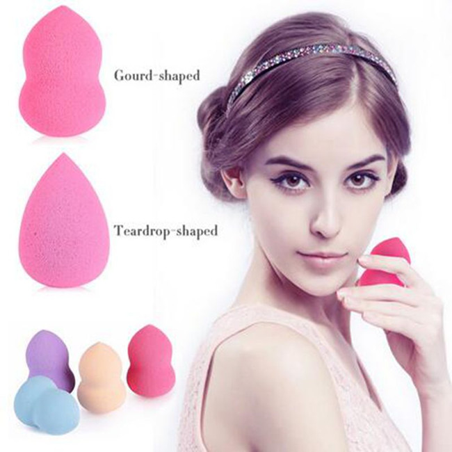 Comfortable Beauty Makeup Accessories Pink Egg Shaped Sponge Makeup