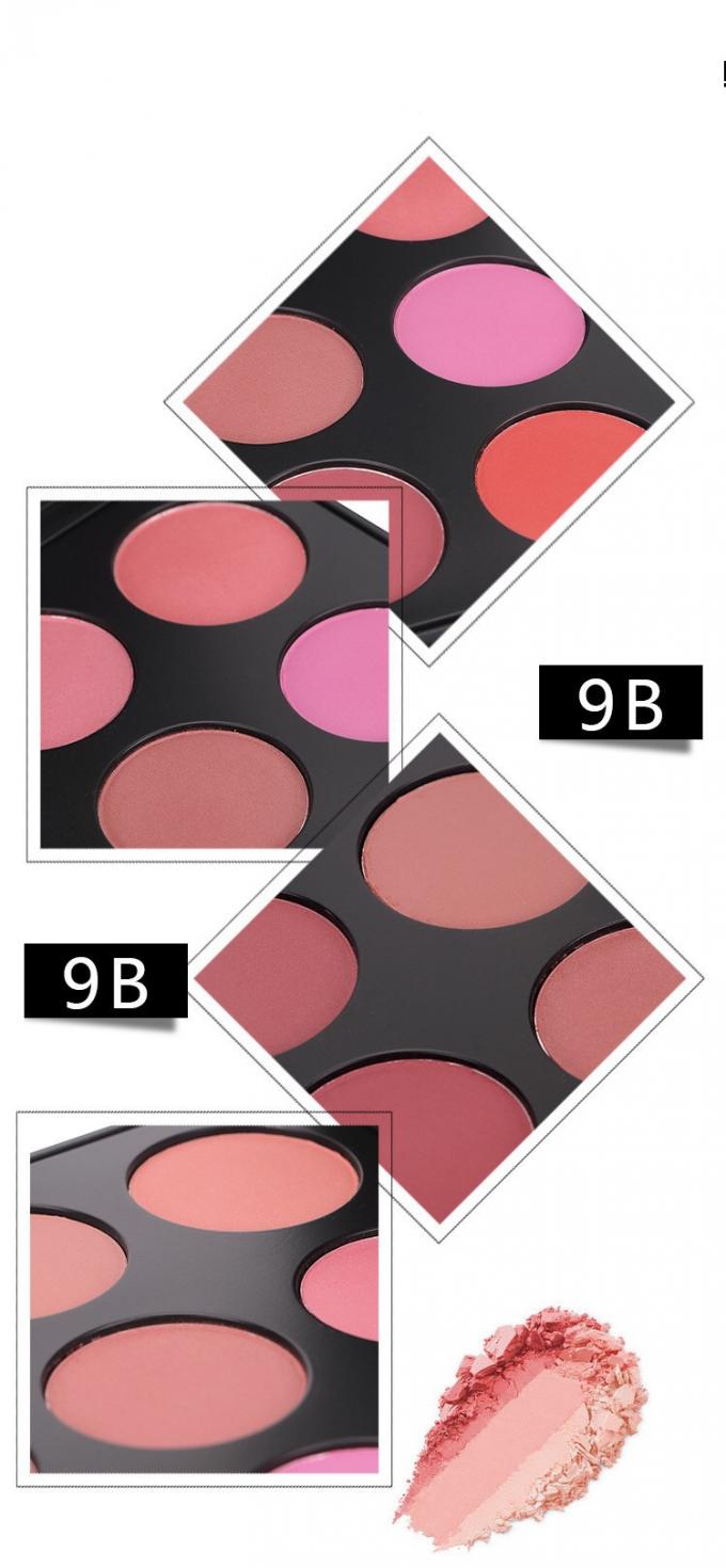 Cream Face Makeup Blush Palette Long Lasting Bright Pink Blush For Oily Skin