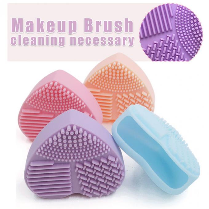 Professional Beauty Makeup Accessories Washable Heart Shaped Brush Cleaner