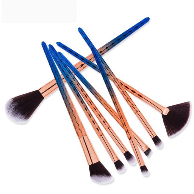 Full Basic Foundation Makeup Brush / 8PCS Synthetic Makeup Brush Set With Bag