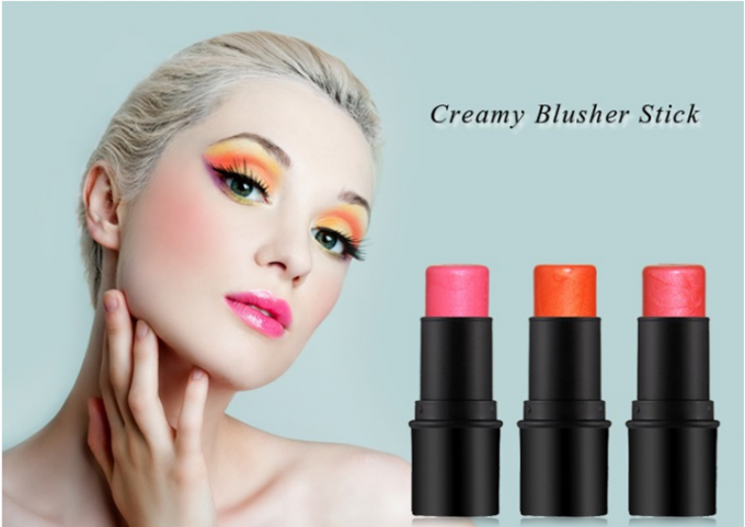 Makeup Perfect Shimmer Cream Blush Stick 3 Colors Long Lasting Moisturize