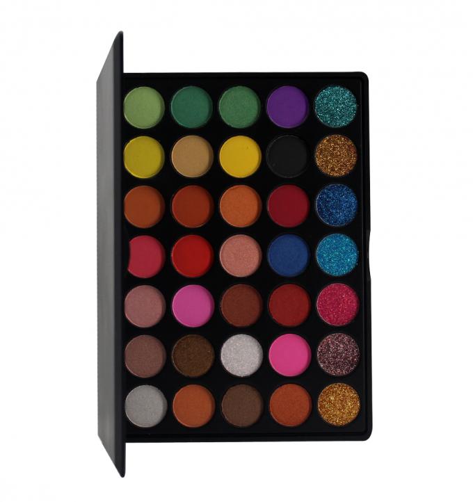OEM Eye Makeup Eyeshadow , 35 Multi Colorful Eyeshadow Palette Private Label