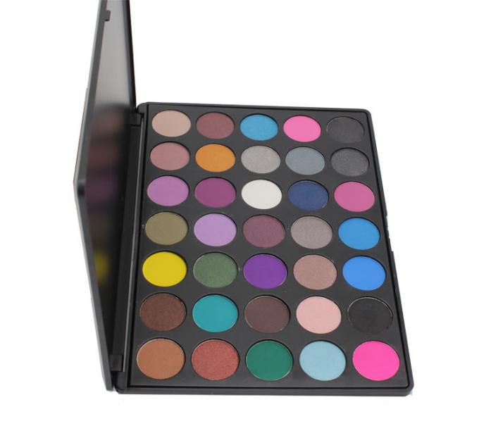 Black Plastic Eye Makeup Eyeshadow Paper Box Packaging Shimmer Color