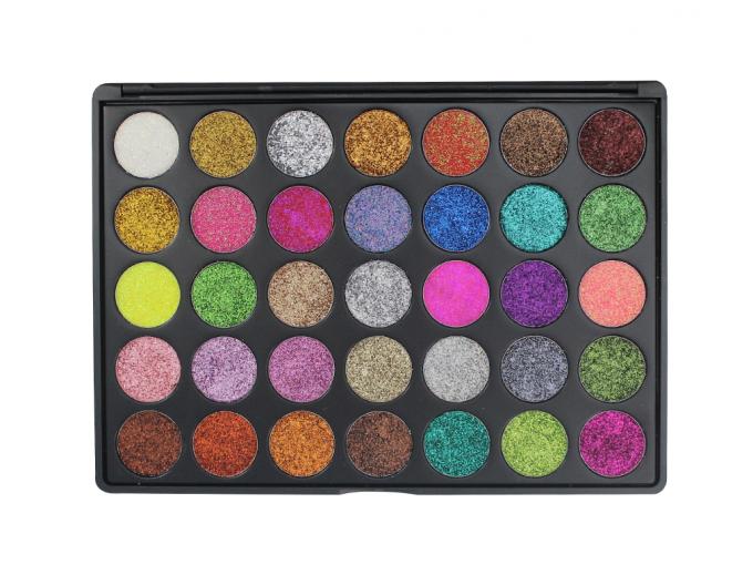 Shimmer Glitter Makeup Eyeshadow Palette Private Label 35 Color