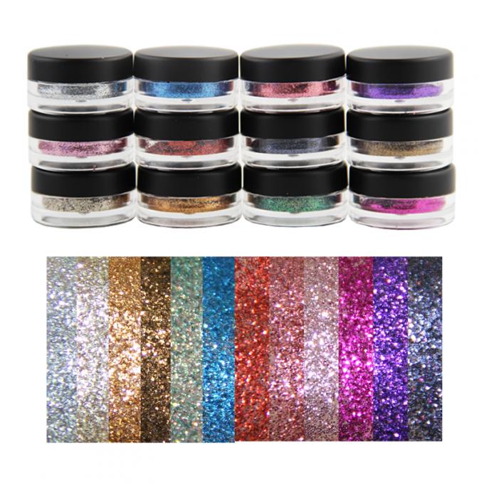 Hot Products Beauty 12 Color Glitter Eyeshadow Set Private Label Makeup