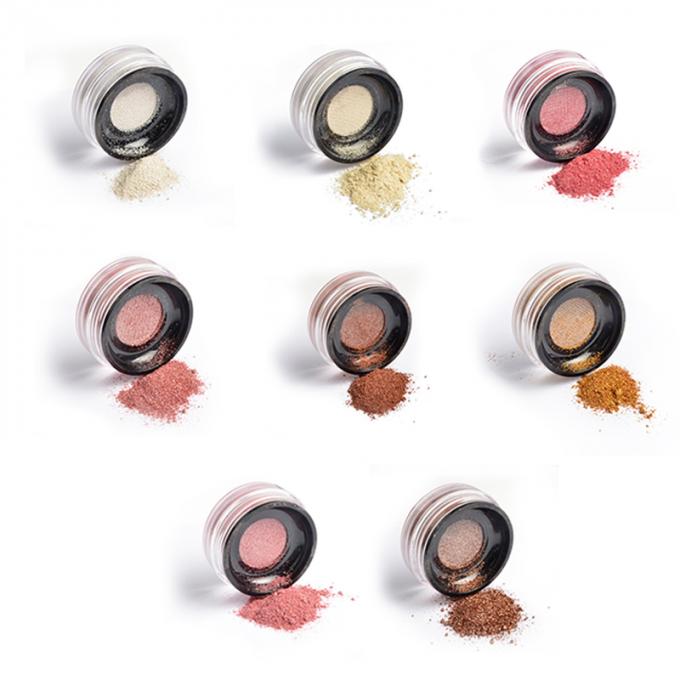 Easy Coloring Makeup Cheek Highlighter , Highly Pigmented Highlighter Loose Powder