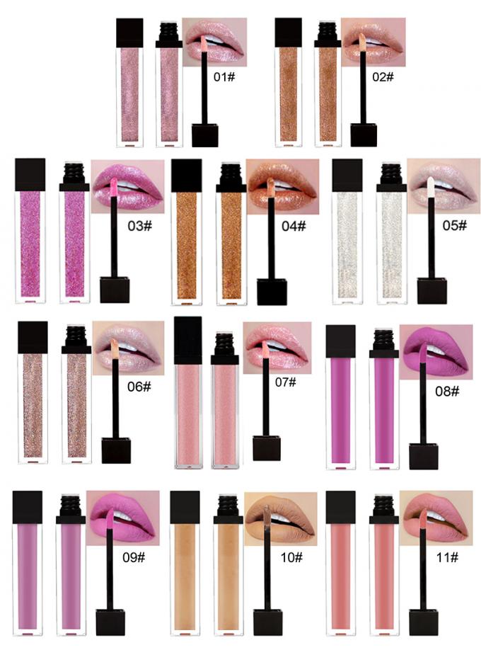 No Labels Lip Makeup Products Waterproof Liquid Lipgloss Tubes For Daily Makeup