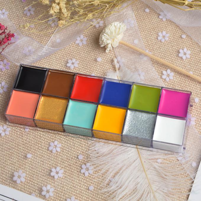 High Pigment All In One Makeup Palette Face Paint Kit 12 Colors Longlasting For Kids