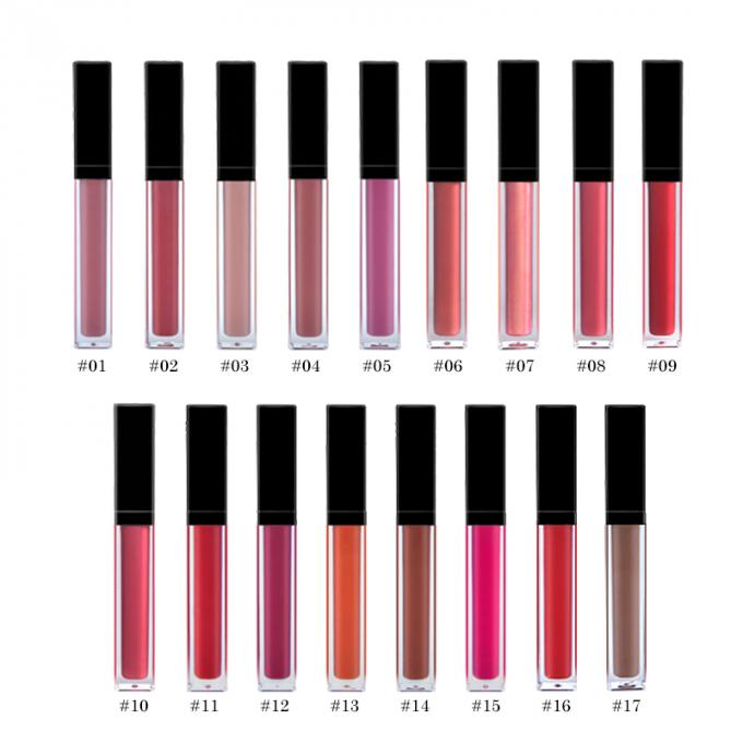 17 Colors Lip Makeup Products Moisturizing Glossy Lipgloss Waterproof MSDS Approval