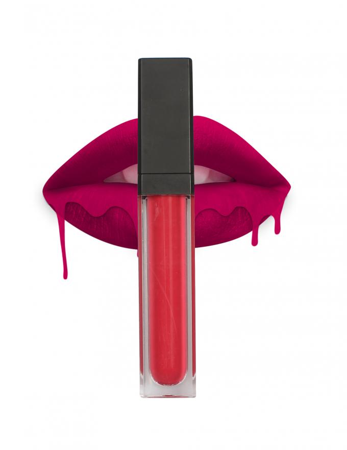 Custom Logo Stain Matte Liquid Lipstick , Long Lasting Matte Lipstick High Pigment