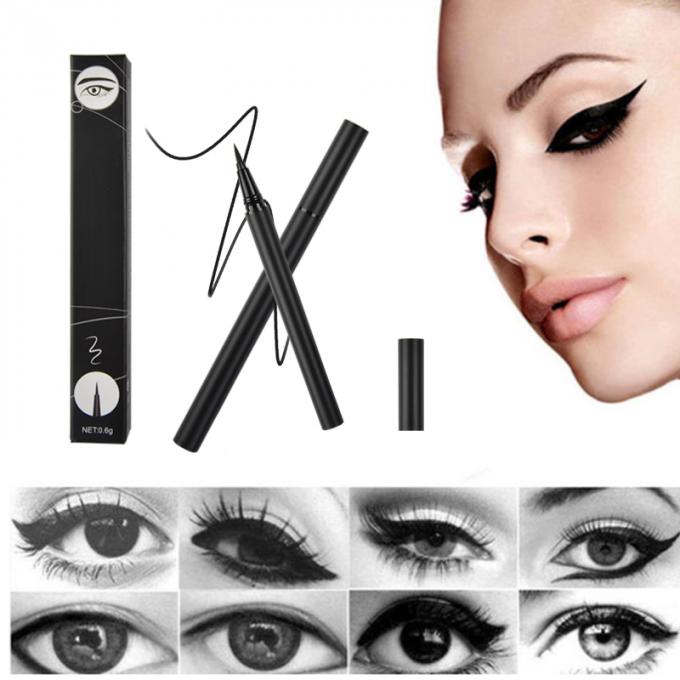 Longlasting Eye Makeup Eyeliner , Waterproof Liquid Mudge Proof Eyeliner Custom