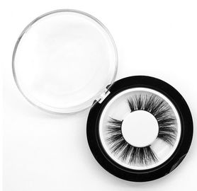 Lightweight Pink Eye Makeup Eyelashes 7.5CM Dia With Screen Printing LOGO