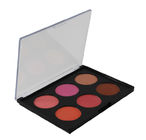Professional Pink Blush Makeup 6 Colors Palette Matte And Shimmer Logo Custom