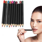 Professional Makeup Lip Liner Pencil Wooden Materials With Mineral Ingredient