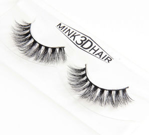 Professional Natural Fake Eyelashes , 3D Mink False Eyelashes For Dairly Makeup