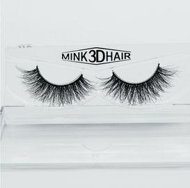 Professional Natural Fake Eyelashes , 3D Mink False Eyelashes For Dairly Makeup