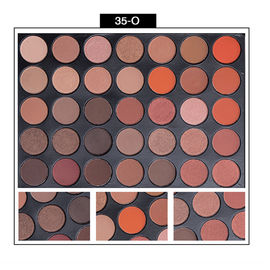 Neutral Eye Makeup Eyeshadow High Pigment Autumn Orange Toned Eyeshadow Palette