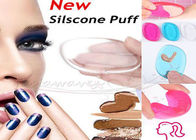 Custom Beauty Makeup Accessories Transparent Silicone Gel Makeup Sponge