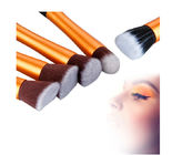 Popular Cosmetic Makeup Brush Set Metal Handle With Fiber Hair Materials