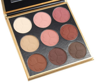 9 Color Eye Makeup Eyeshadow Matte Powder Cardboard Palette Attach With Mirror