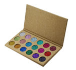 Mix Colors Glitter Eye Makeup Eyeshadow With Gold Cardboard Packaging