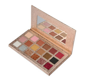 Private Label Pigments Warm Color Eyeshadow Palette 18 Colors Mineral Ingredient