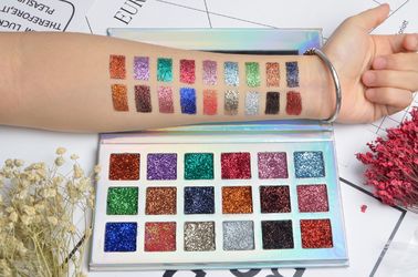 Shimmer Glitter Pigment Eyeshadow , Colorful Makeup Palette Mineral Ingredient