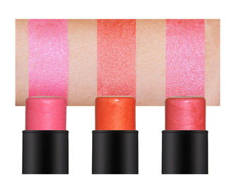 Long Lasting Face Makeup Blush Stick 3 Colors Pigmented Add Moisturizing Ingredients