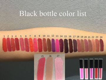 Velvet Matte Liquid Makeup Lip Gloss 27 Colors Not Sticky Mineral Oil Ingredient