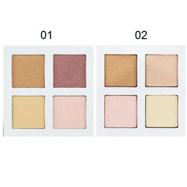 Pressed Powder Face Makeup Highlighter Glow Kit Illumination Palette 4 Colors