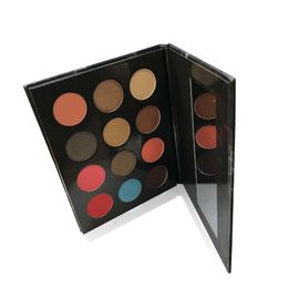 DIY Matte And Shimmer Eyeshadow Palette 12 Colors Powder Form Long Lasting