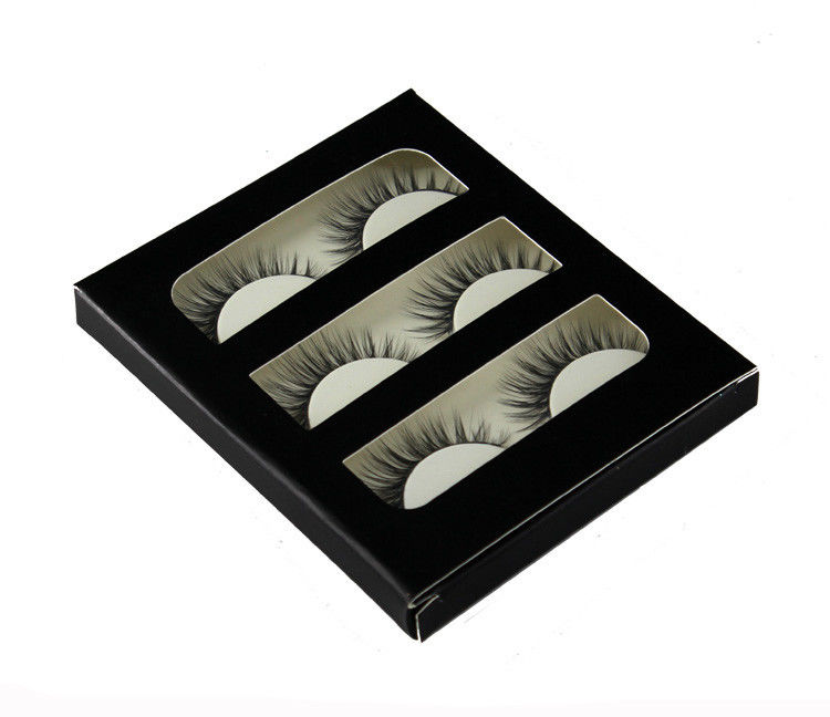 3 Pairs Synthetic Natural False Lashes Eye Makeup Portable For Travel