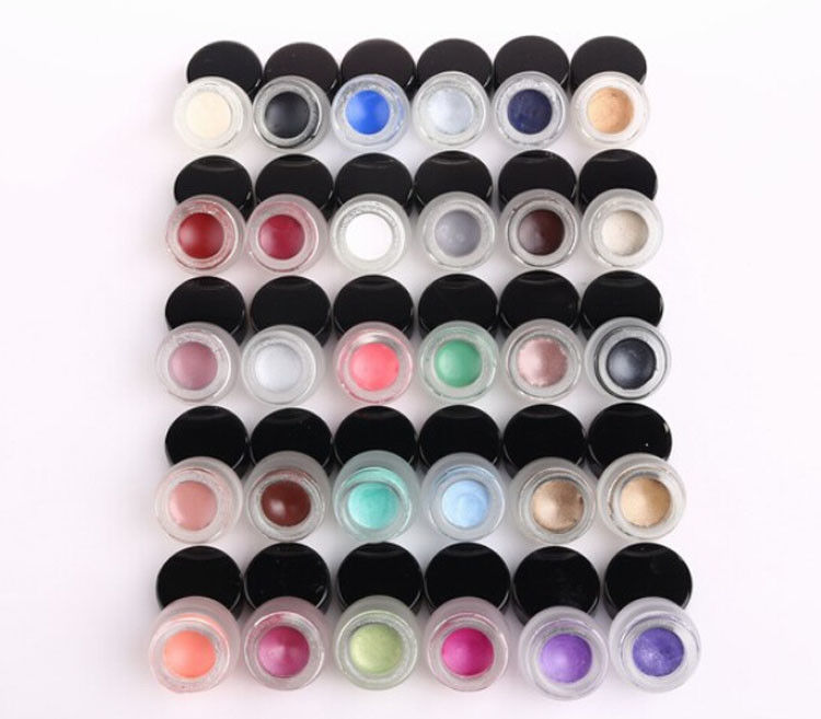 30 Colors Permanent Eye Makeup Eyeliner Smudge Proof Eyeliner Logo Custom